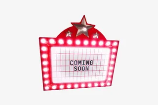 红色霓红灯LED招牌免抠