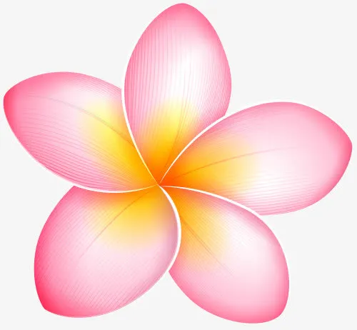粉色的手绘桃花免抠