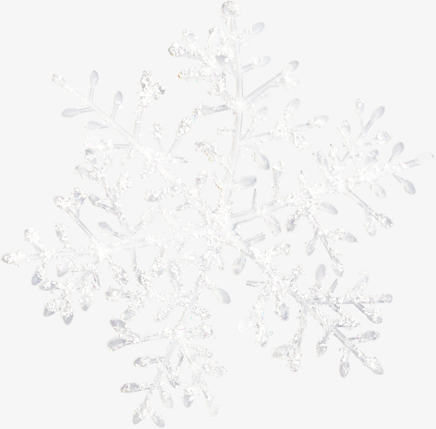 一片雪花结晶免抠