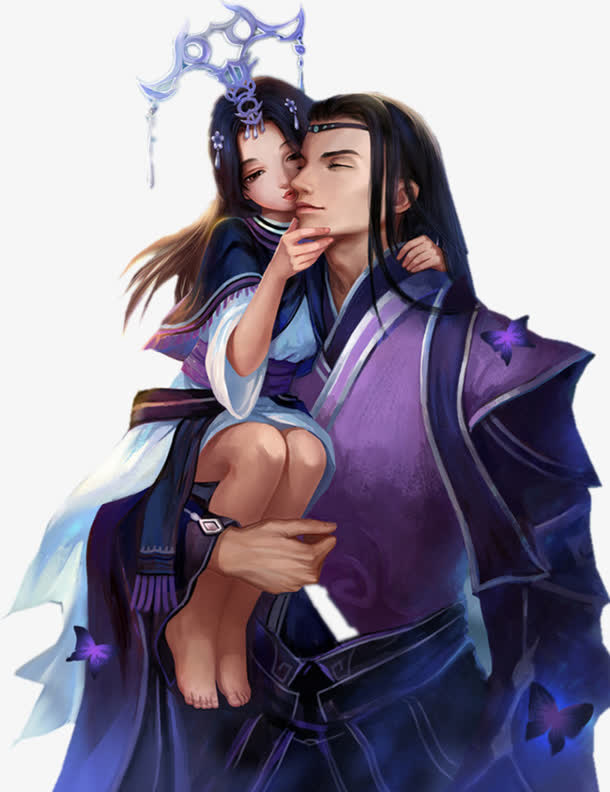 魅惑人物施法网游免抠