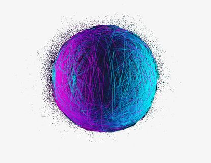 线条缠绕球体免抠