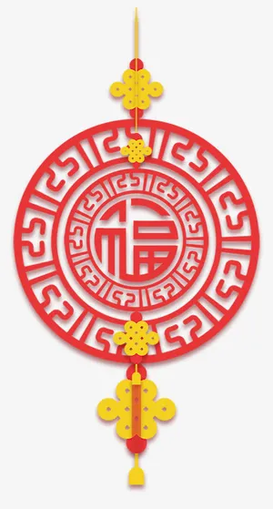 红色中国结免抠