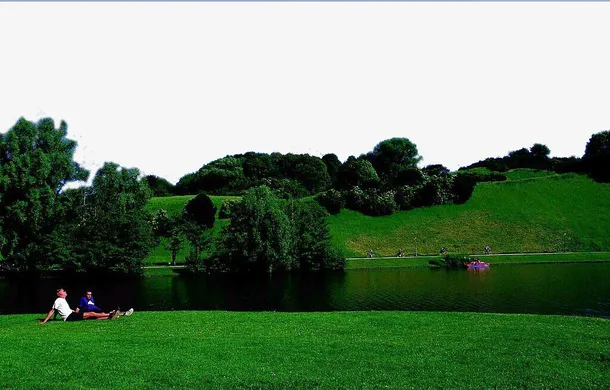 实拍山间郊游免抠背景摄影风景元素