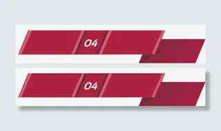 矢量PPT标签免抠