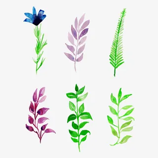 春天绿色树叶装饰免抠