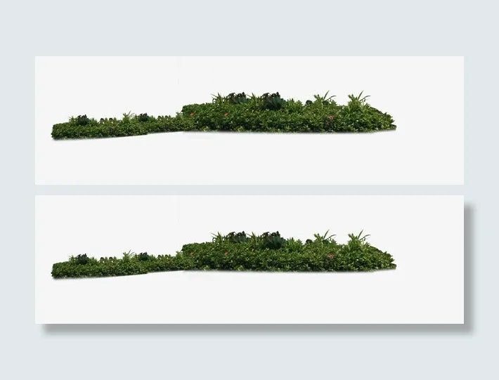 别墅花草远处角度免抠