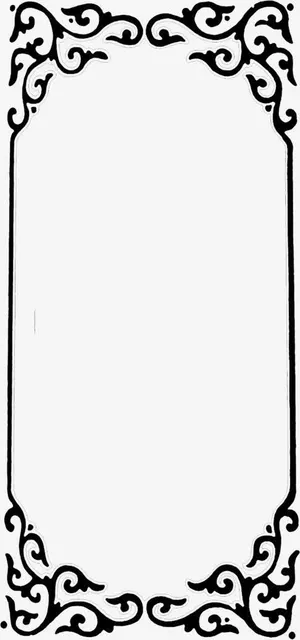 黑色纹理边框素材免抠