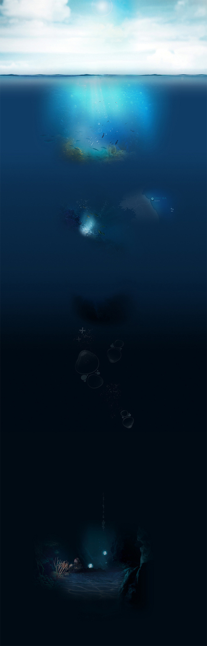 深海质感海报背景高清