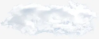 白云云层简约装饰免抠