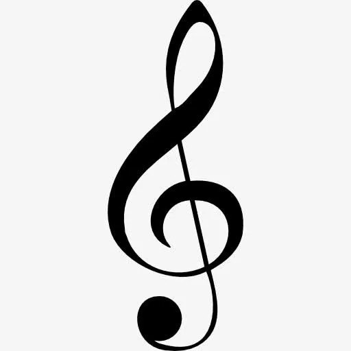 高音谱号的音符图标免抠