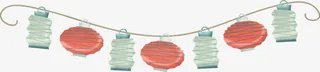 一串灯笼免抠