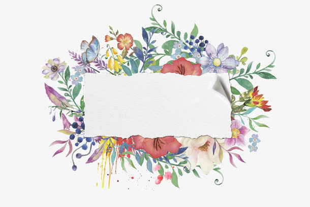 花卉边框免抠装饰其他装饰图案元素