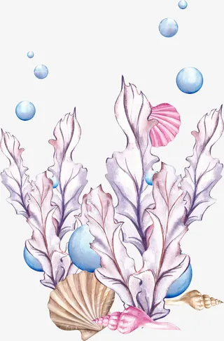 文艺清新花草海报设计装饰免抠