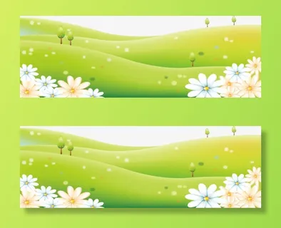 美丽的山坡免抠手绘/卡通卡通元素