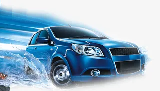 车 跑车 洗车 水波纹车免抠