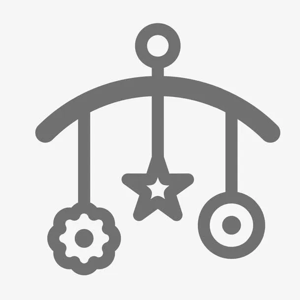 婴儿床挂件免抠