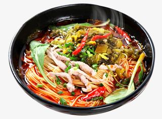 菜品酸汤面酸菜牛肉面免抠