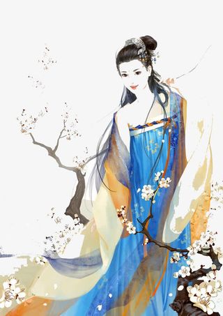 梅花古装女子免抠