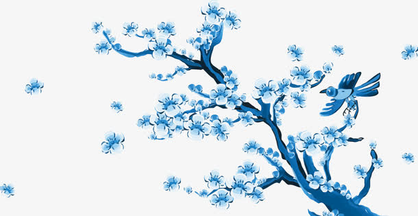 矢量梅花花纹免抠
