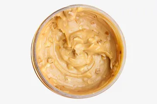 花生酱佐料俯视图实物免抠