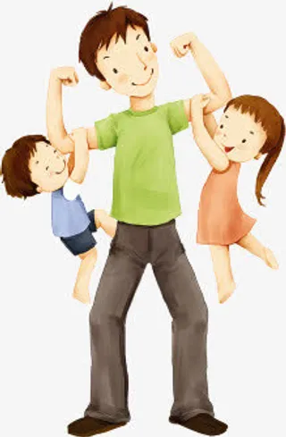 卡通亲子免抠