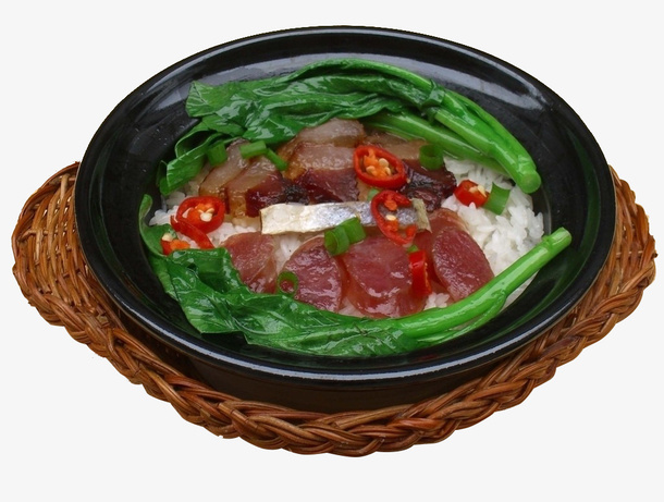 腊味饭 腊味煲仔饭 腊肠饭免抠