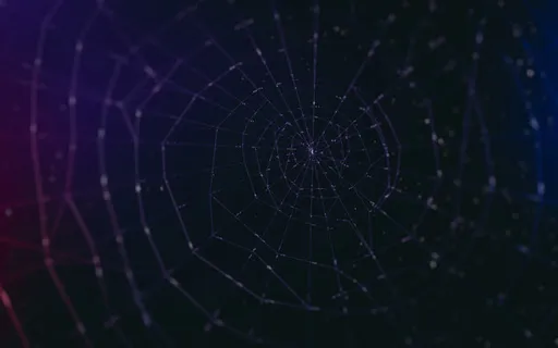 蜘蛛网黑色背景素材