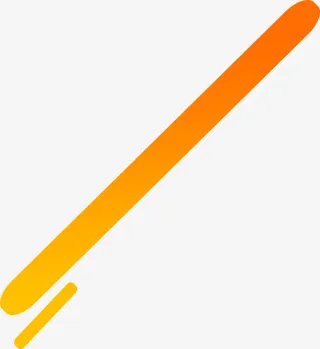 渐变 橙色 圆柱型免抠