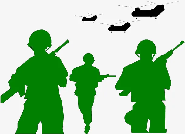 士兵飞机免抠