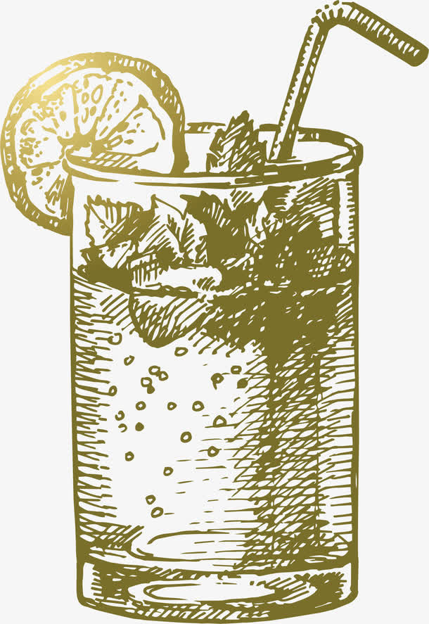 卡通奶茶免抠