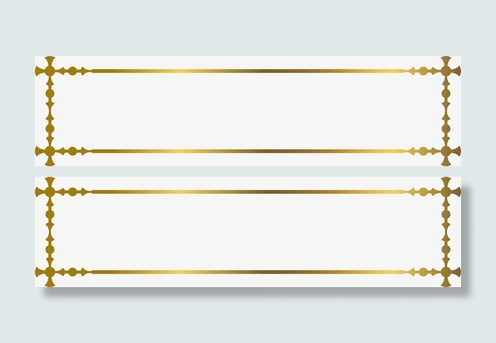 奢华金色边框免抠