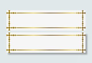 奢华金色边框免抠