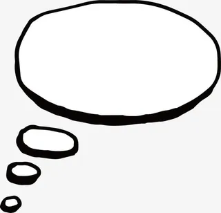 思考对话框免抠