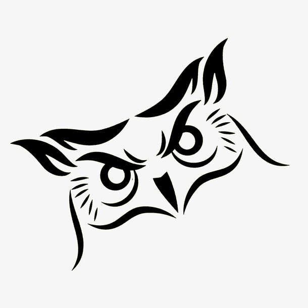 猫头鹰logo标志免抠