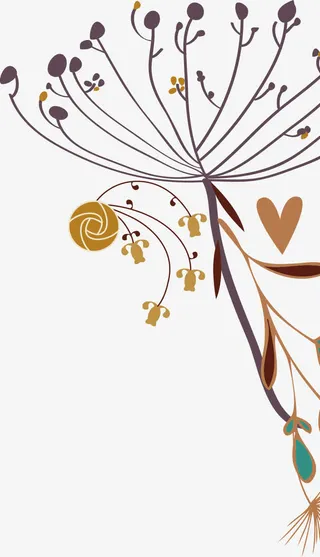 小清新花纹背景