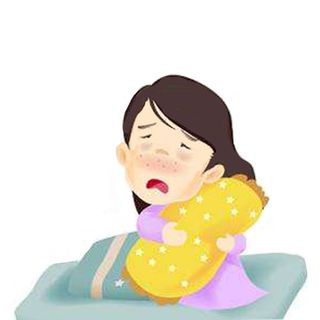 传染性感冒冒卧床漫画免抠
