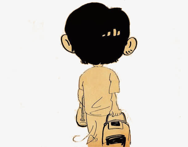 离开的背影免抠