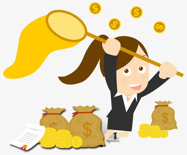 卡通金融免抠