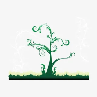 创意树木矢量图免抠