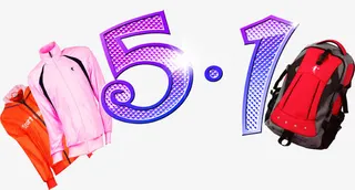 五一出行装备服装书包免抠