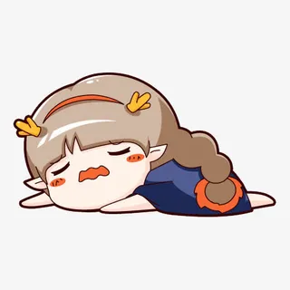 纠结不愿的小女孩免抠