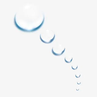 蓝色水泡泡免抠