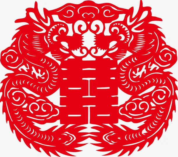 创意喜字帖素材图免抠