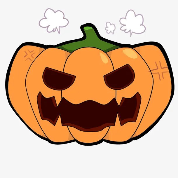 万圣节南瓜怪生气免抠