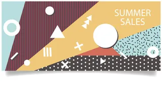 扁平化几何图形背景高清