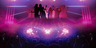 炫彩狂欢舞会背景素材高清