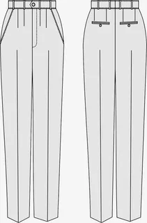 西裤款式图素材免抠