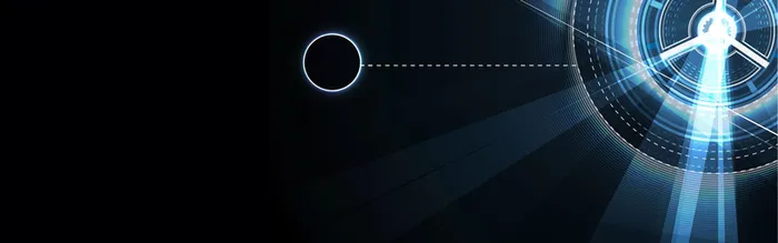 深色科技数码光束背景banner高清