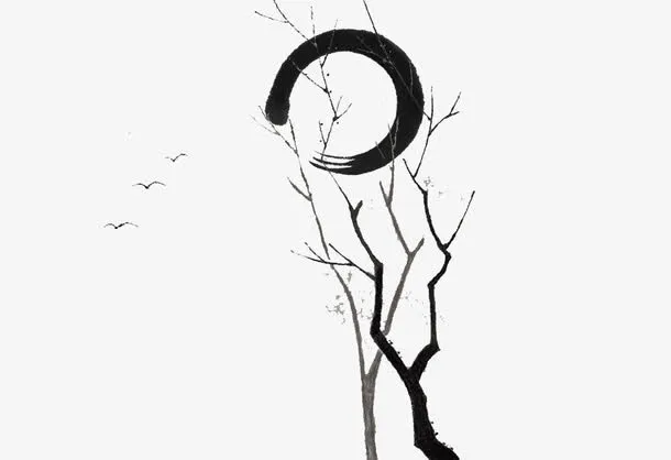 古典元素树枝免抠