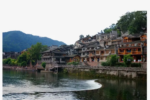 乡村美丽景色免抠